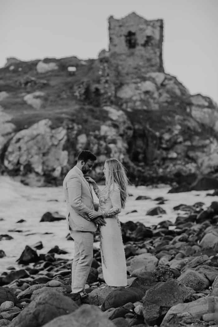 elopement photography dunluce castle