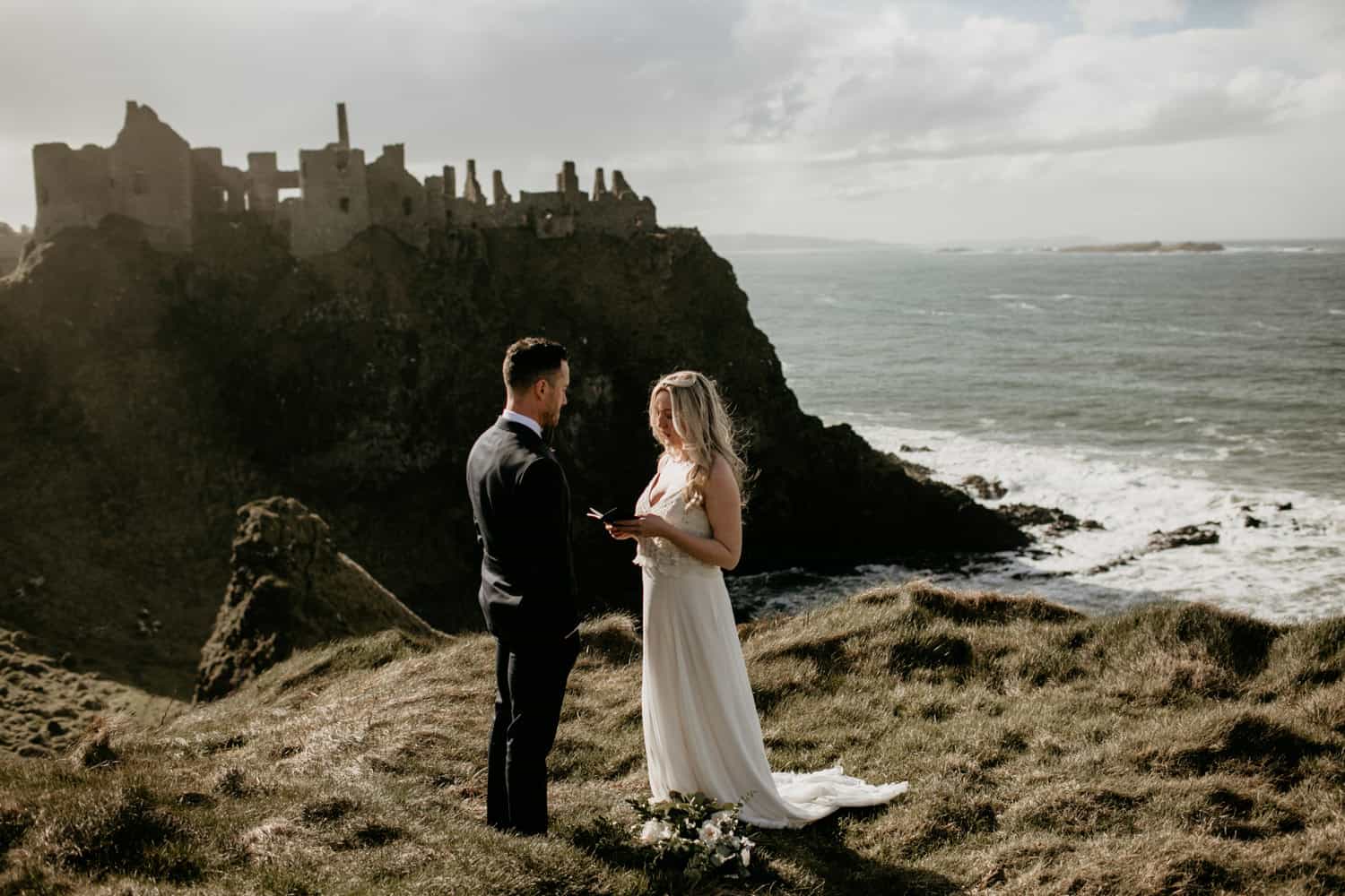Alexandra and Jason - Dunluce Elopement Northern Ireland photographer