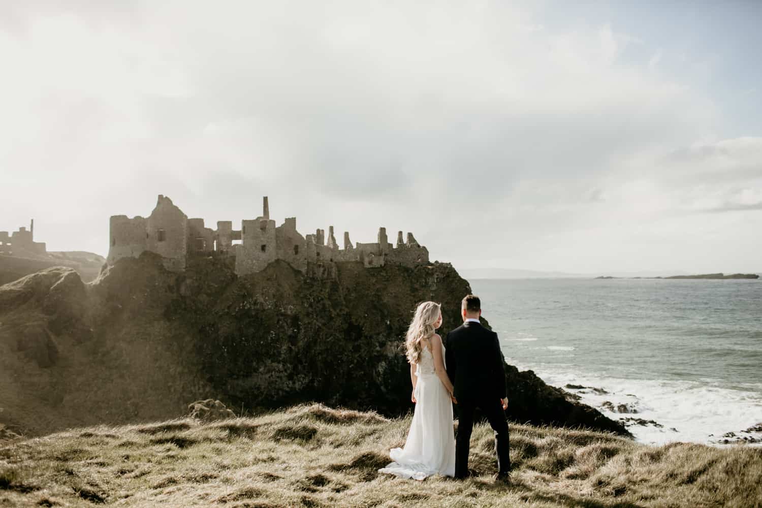 Dunluce Castle wedding couple