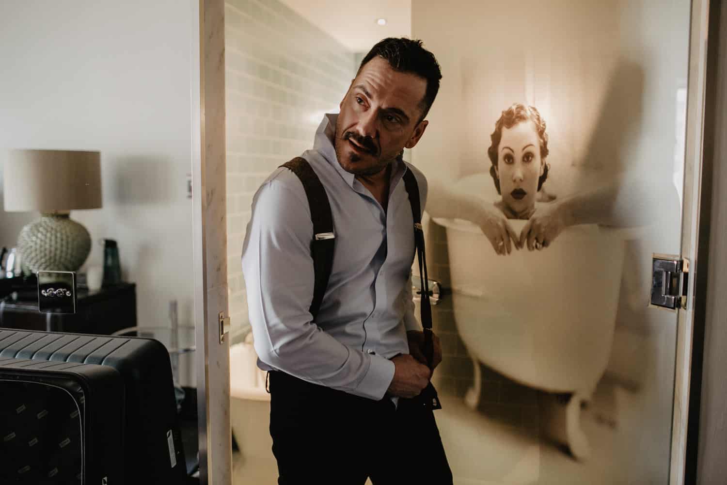 groom getting ready