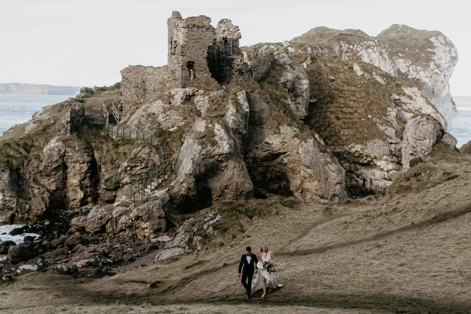 Alexandra and Jason - Dunluce Elopement Northern Ireland photographer