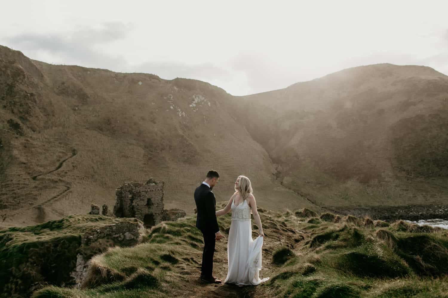 Alexandra and Jason - Dunluce Elopement Northern Ireland photographer