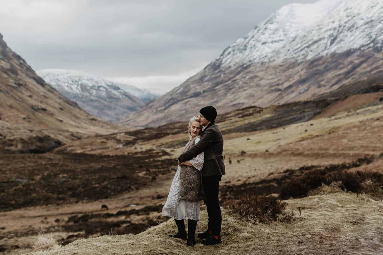 Glencoe adventure session wedding photographer
