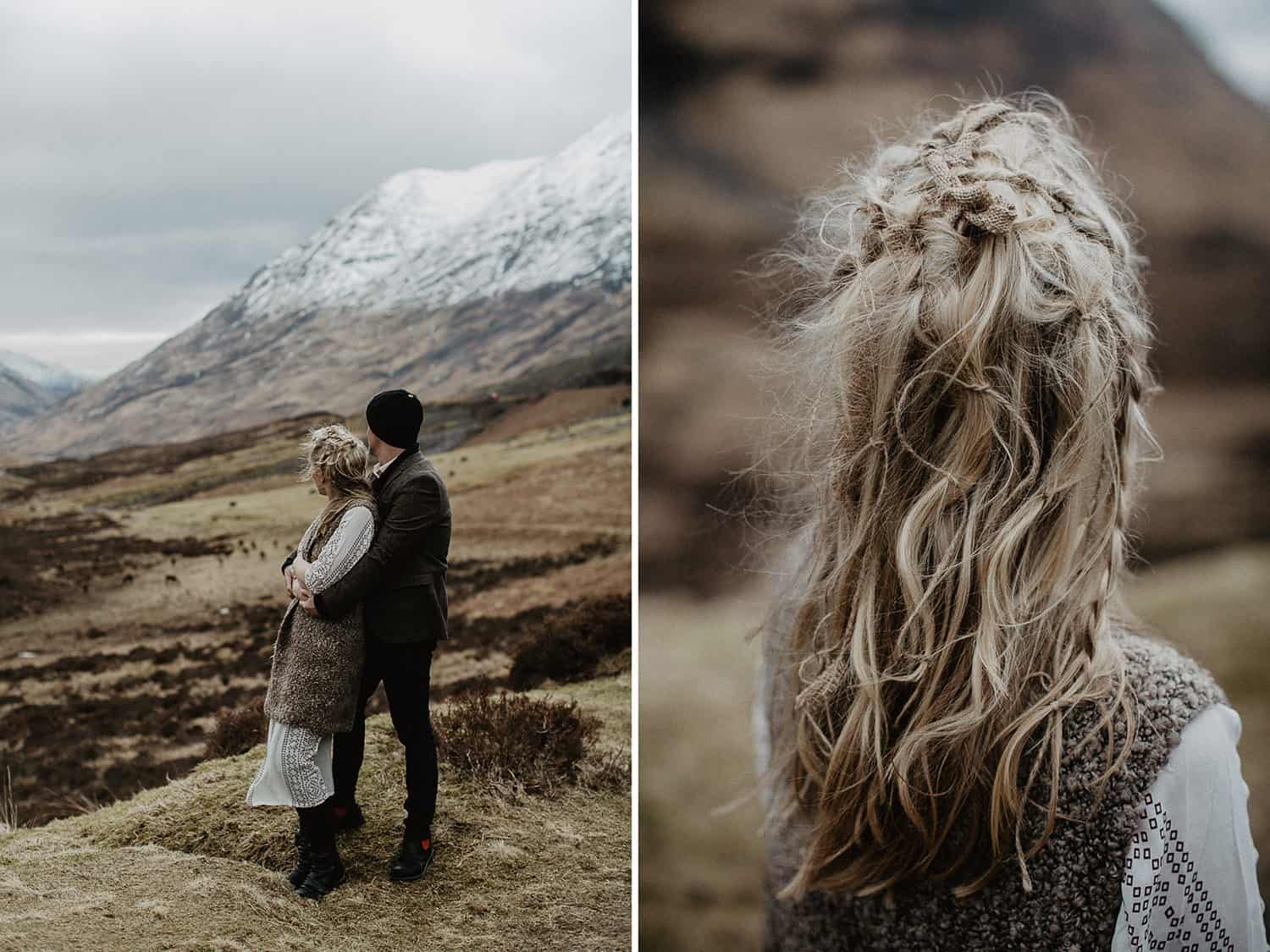 Glencoe adventure session wedding photographer