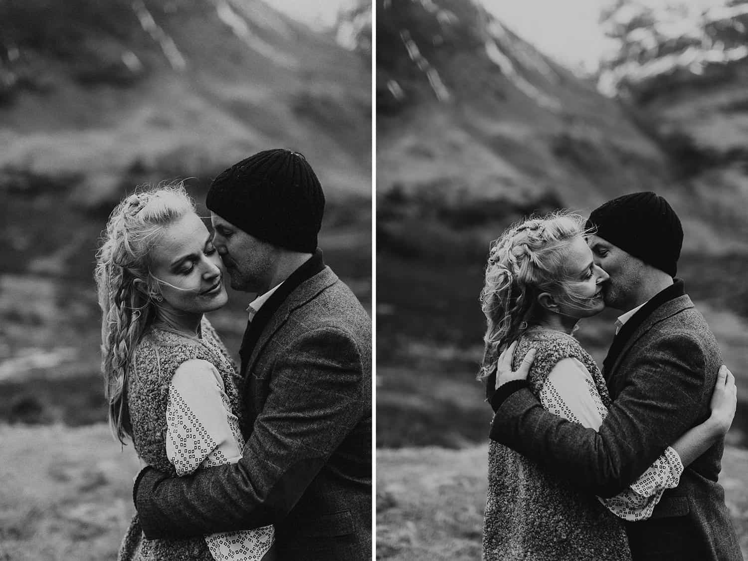 Glencoe adventure session wedding photographer