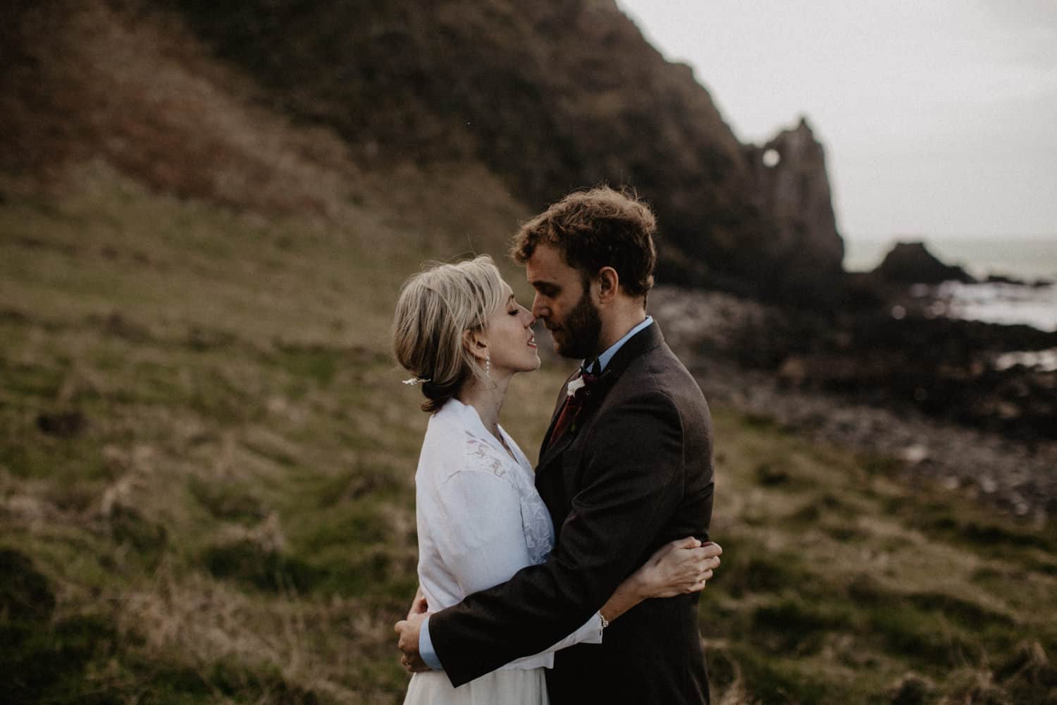 elopement Northern Ireland Kinbane Castle