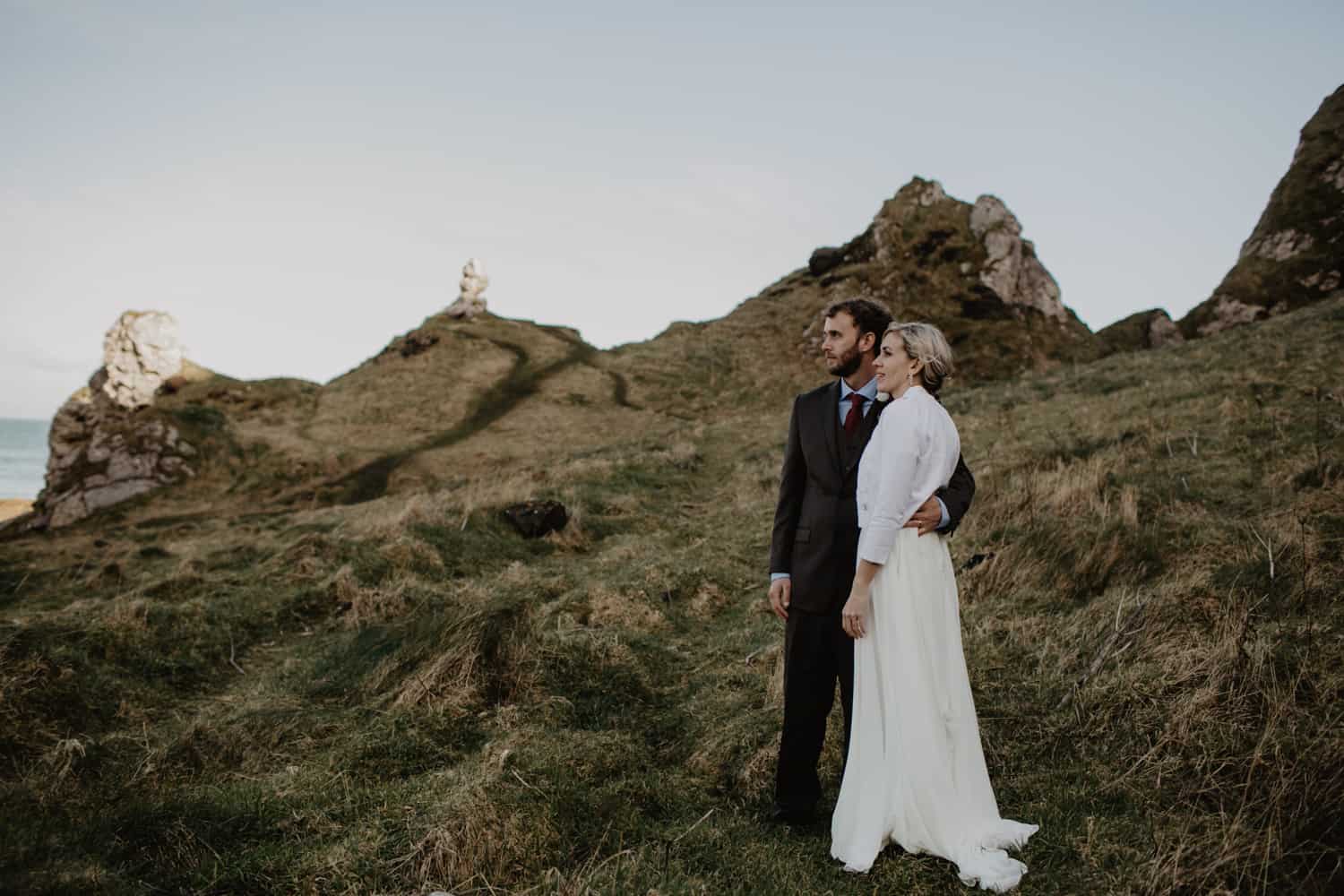 elopement Northern Ireland Kinbane Castle