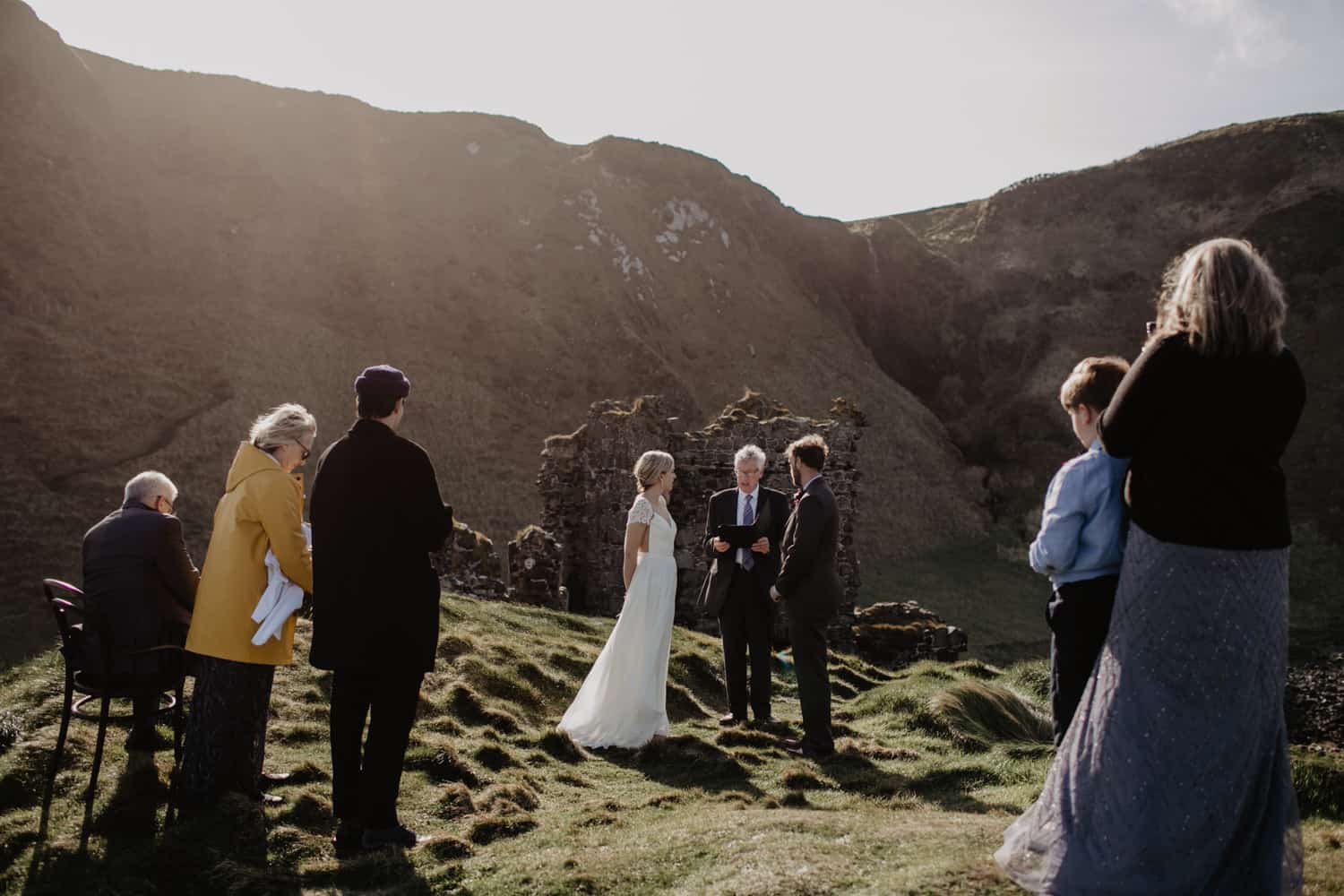 elopement Northern Ireland Kinbane Castle
