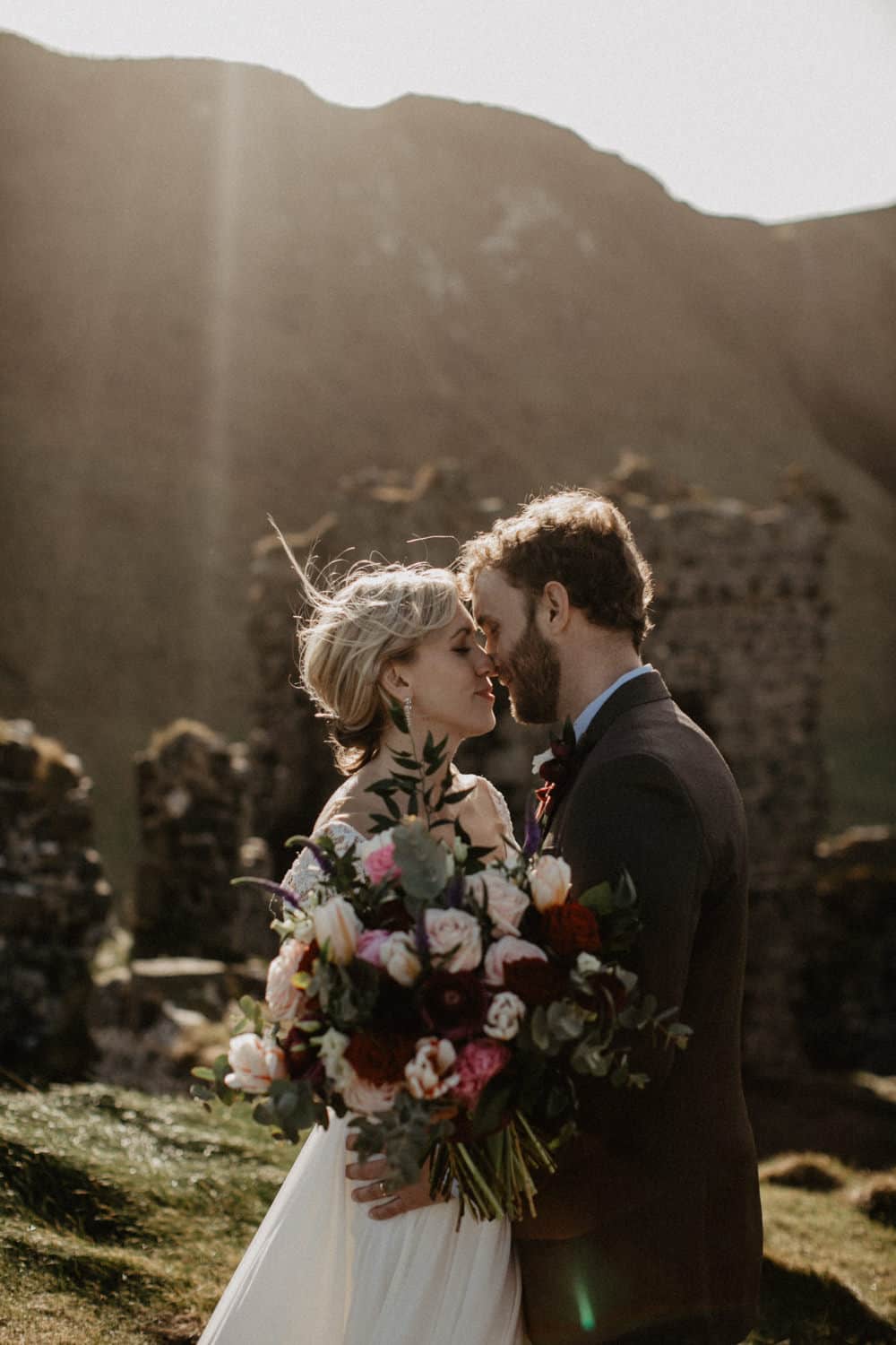 elopement Northern Ireland Kinbane Castle