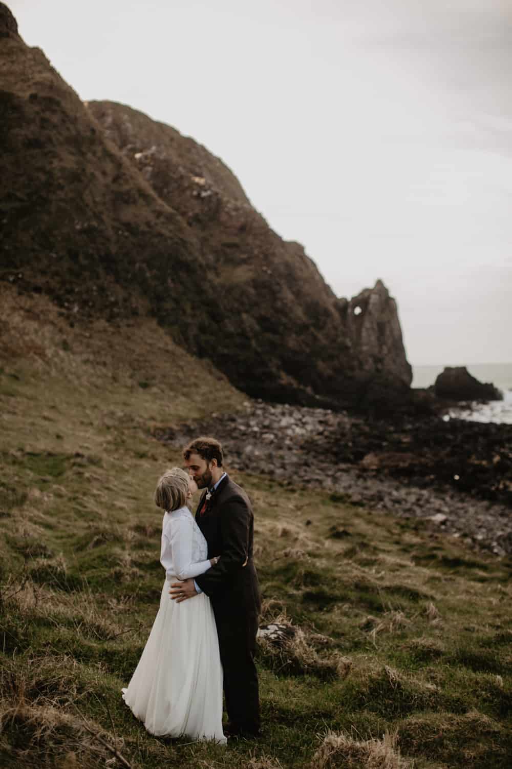 elopement Northern Ireland Kinbane Castle