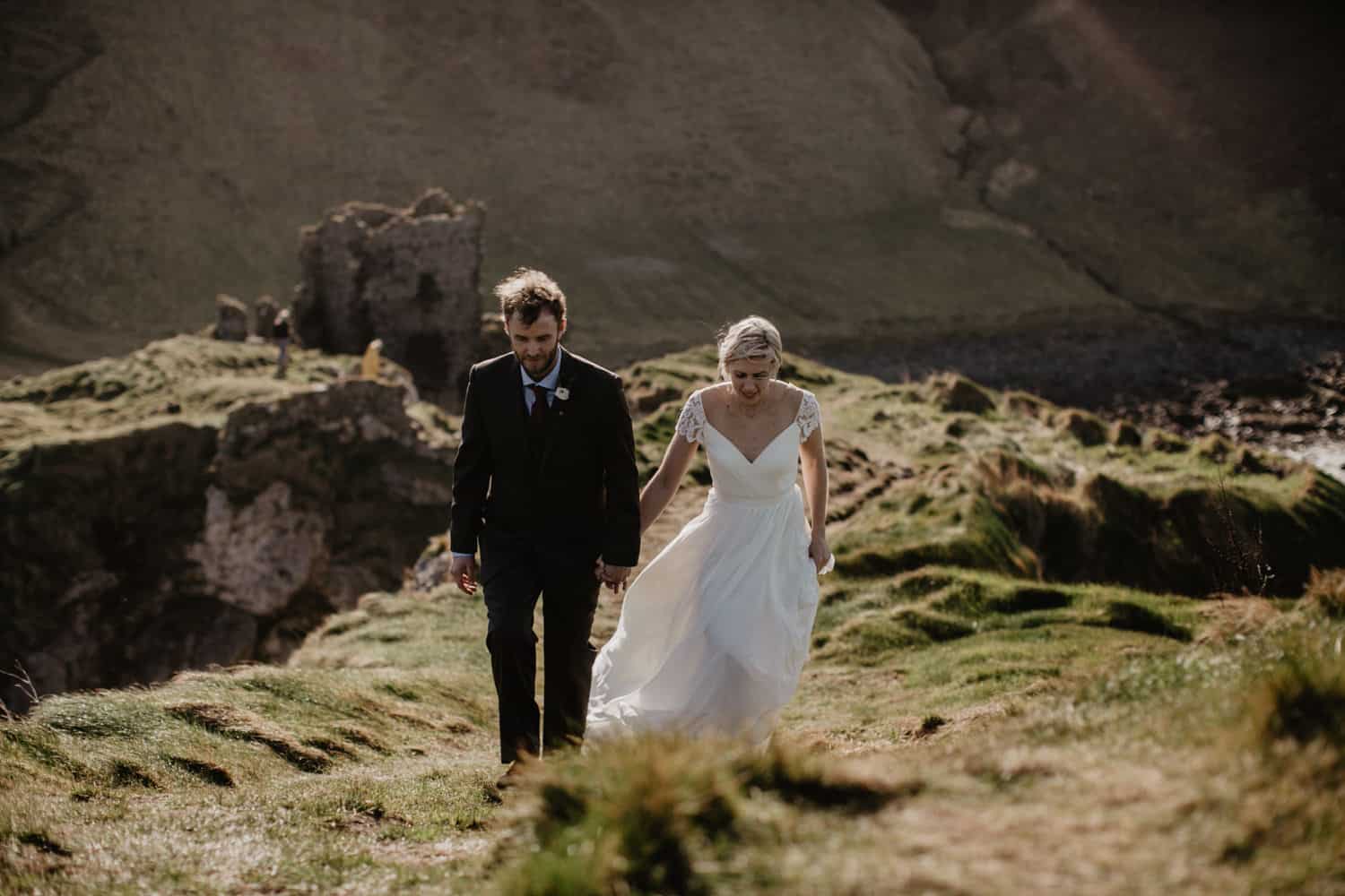 elopement Northern Ireland Kinbane Castle