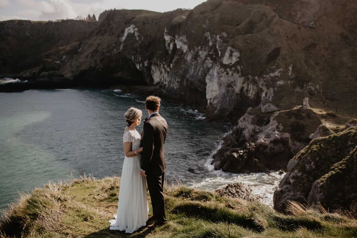 elopement Northern Ireland Kinbane Castle