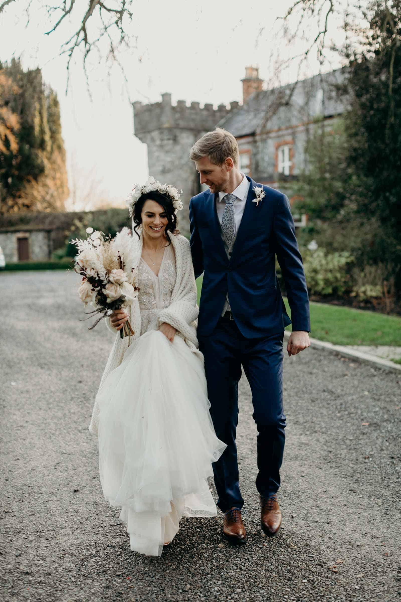 Ireland wedding bride and groom