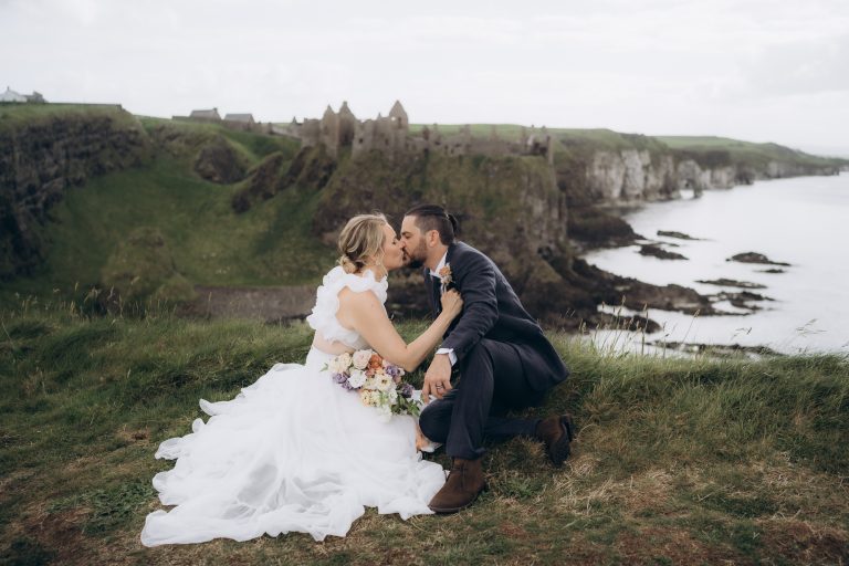 Jenn and Jr – Dunluce Castle Family Elopement