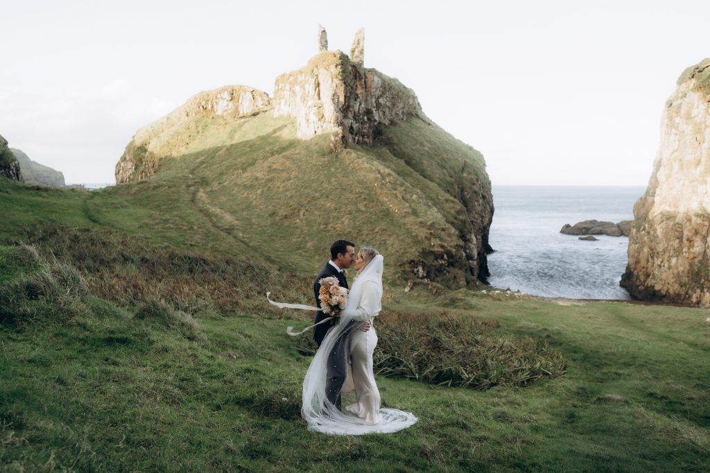 Eloping in Ireland: Kailee and Kavan's Adventure at Dunseverick Castle