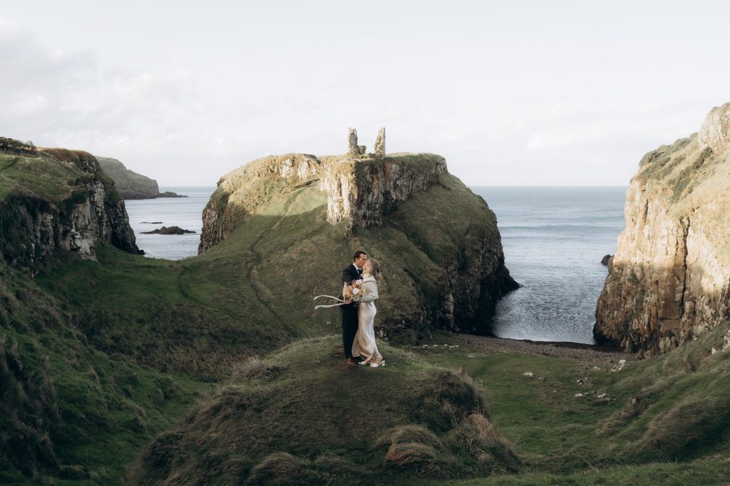 Eloping in Ireland: Kailee and Kavan's Adventure at Dunseverick Castle