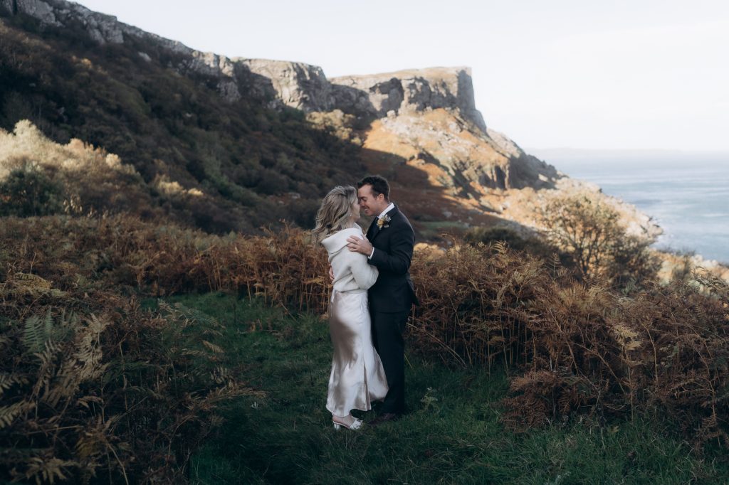 Eloping in Ireland: Kailee and Kavan's Adventure at Dunseverick Castle