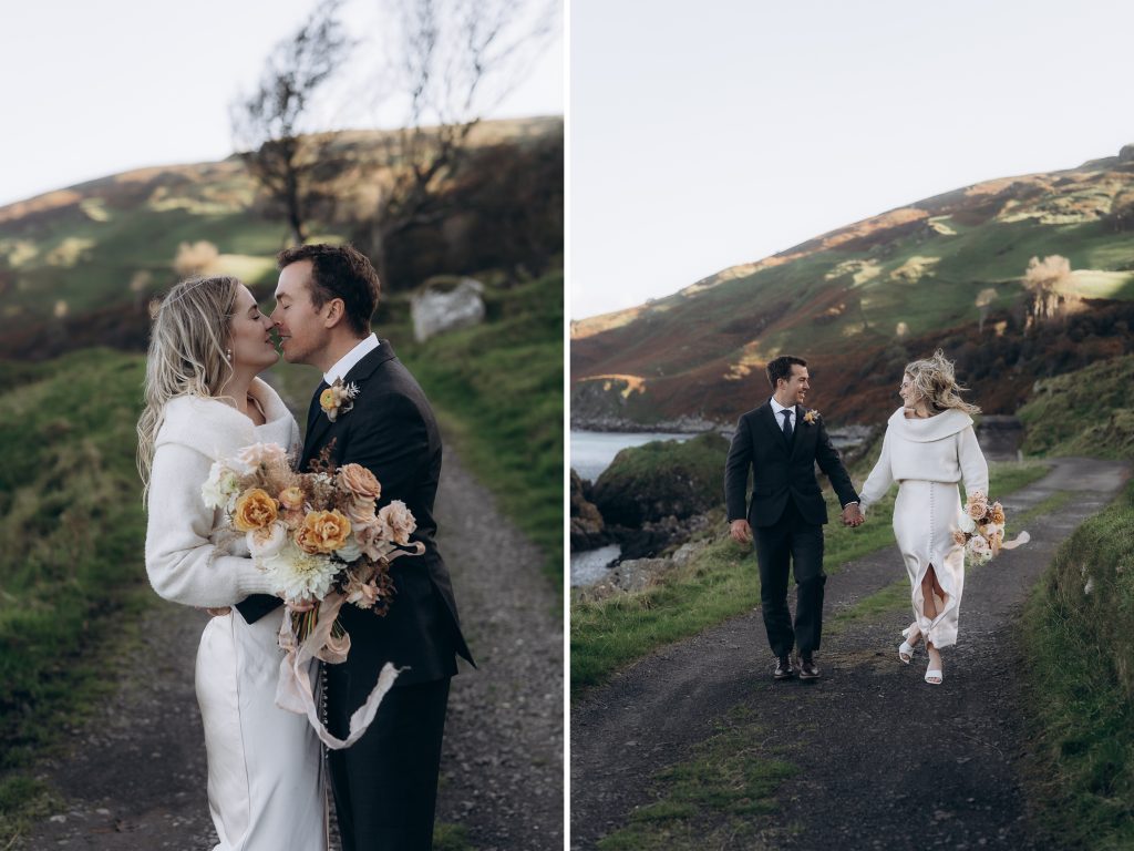 Eloping in Ireland: Kailee and Kavan's Adventure at Dunseverick Castle