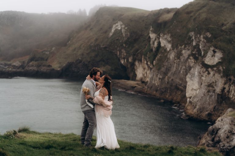 Northern Ireland Cliffside Elopement